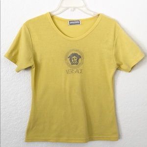 Gianni Versace yellow top